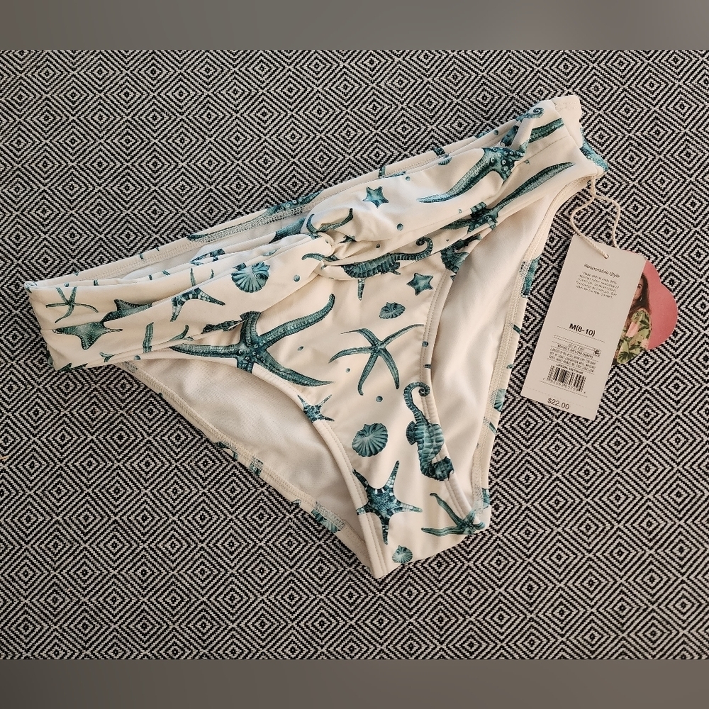 Nwt Aguabendita Size Large Bikini Bottoms